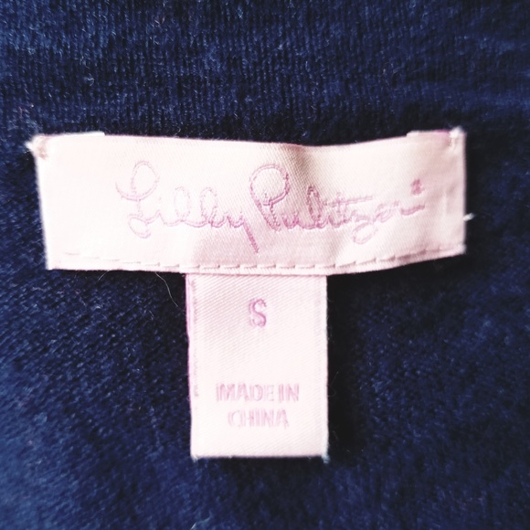 Lilly Pulitzer Melody Cardigan in True Navy - sz S - Picture 2 of 2